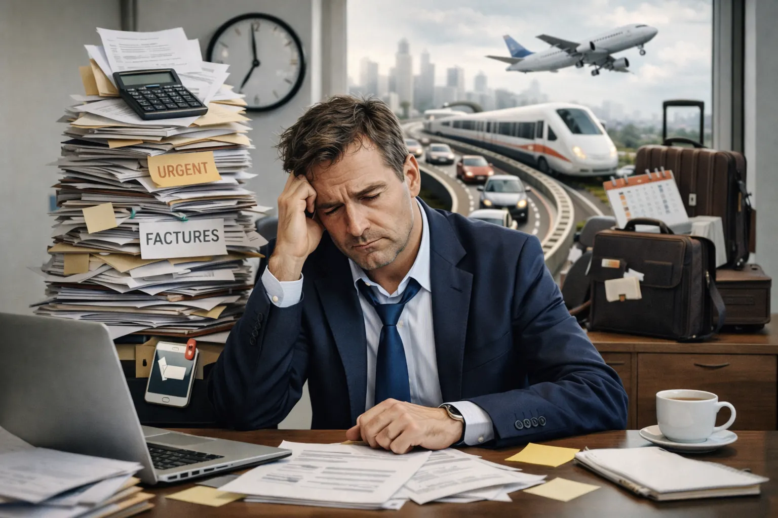 Charge mentale du dirigeant : quand trajets et admin pèsent trop